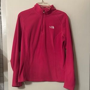 The North Face Vibrant Pink Fleece Pullover
